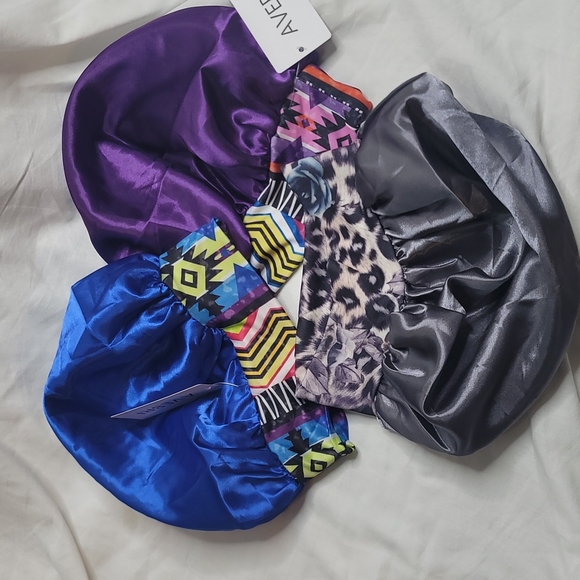 Hair bonnet cap 3 in a bundle NWT - Picture 11 of 12